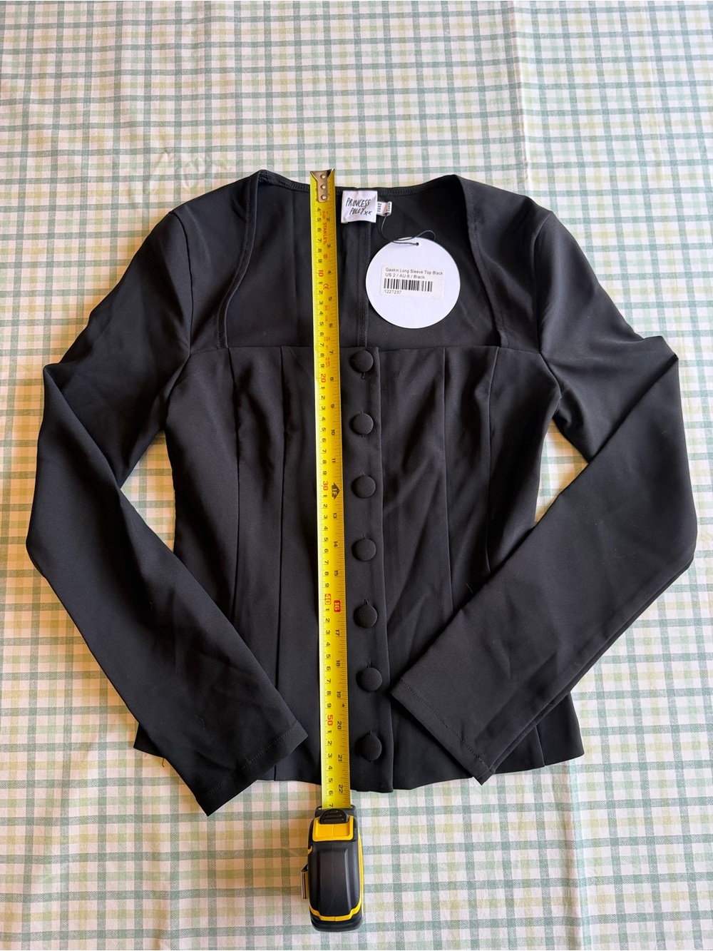 Princess Polly Tailored Button-Front Longsleeve Blouse - Picture 4 of 4